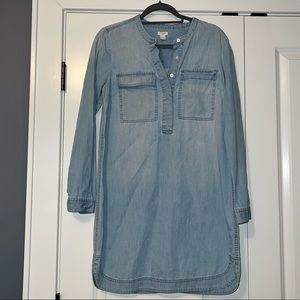 J.Crew Women's Denim Dress Long Sleeve - SIZE SMALL